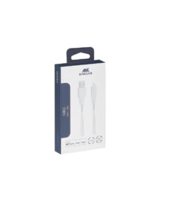 Rivacase Flat USB 2.0 Cable USB-C 1.2m (WT12) ΛΕΥΚΟ – 2-DVPS6002WT12