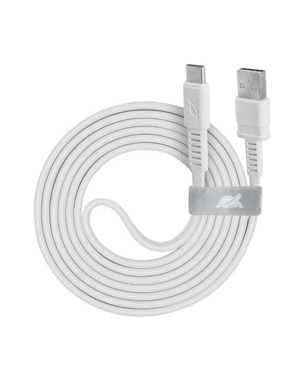 Rivacase Flat USB 2.0 Cable USB-C 1.2m (WT12) ΛΕΥΚΟ – 2-DVPS6002WT12