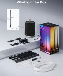 Smart Wi-Fi LED RGBICWW Φωτιστικό Δαπέδου Μαύρο με Ηχέιο H6079 Govee 1.SH.01.G066