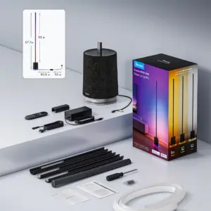 Smart Wi-Fi LED RGBICWW Φωτιστικό Δαπέδου Μαύρο με Ηχέιο H6079 Govee 1.SH.01.G066