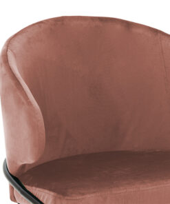 Καρέκλα Nalu pakoworld βελούδο σάπιο μήλο-μαύρο χρυσό πόδι – 029-000103