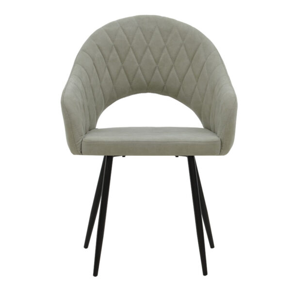 Πολυθρόνα Macie pakoworld ύφασμα antique γκρι-μαύρο 58x50x85εκ – 029-000150