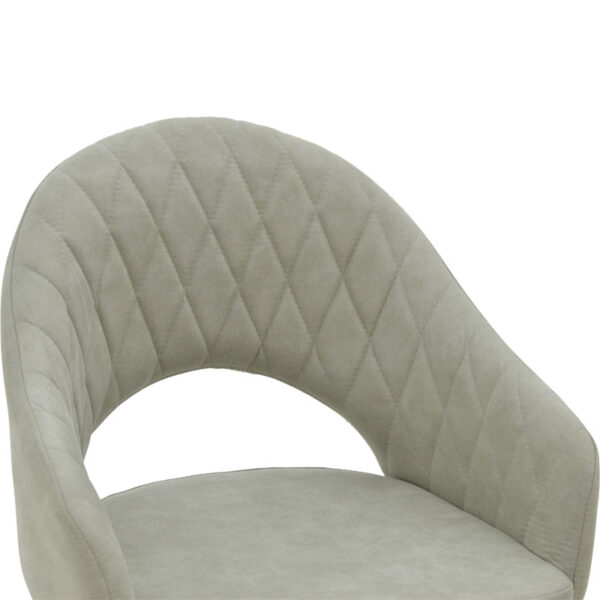 Πολυθρόνα Macie pakoworld ύφασμα antique γκρι-μαύρο 58x50x85εκ – 029-000150
