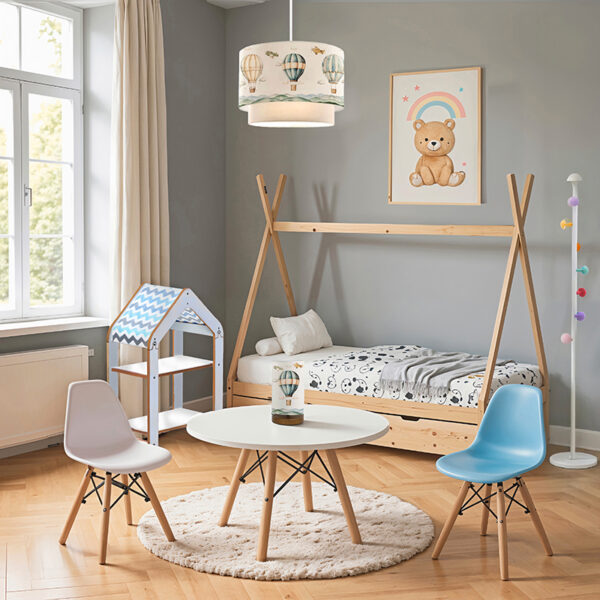 Καλόγερος Mush pakoworld λευκό μέταλλο 30x30x168εκ – 029-000230