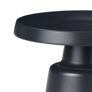 Βοηθητικό τραπέζι Ginoze Inart μαύρο μέταλλο Φ50×50εκ – 029-000269