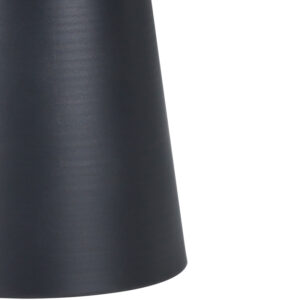 Βοηθητικό τραπέζι Ginoze Inart μαύρο μέταλλο Φ50×50εκ – 029-000269