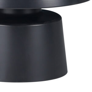 Τραπέζι σαλονιού Ginoze Inart μαύρο μέταλλο Φ70×40εκ – 029-000270