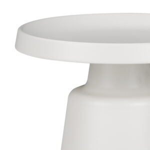 Βοηθητικό τραπέζι Ginoze Inart λευκό μέταλλο Φ50×50εκ – 029-000271