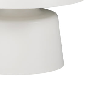 Τραπέζι σαλονιού Ginoze Inart λευκό μέταλλο Φ70×40εκ – 029-000272