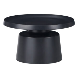 Τραπέζια σαλονιού Ginoze Inart σετ 2τεμ μέταλλο σε μαύρη απόχρωση – 029-000315