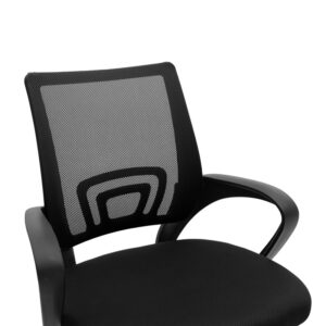 Καρέκλα γραφείου Berto II pakoworld recline με ύφασμα mesh σε μαύρη απόχρωση 60x48x85-95εκ – 029-000326