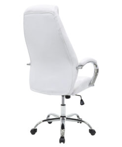 Καρέκλα γραφείου διευθυντή Sonar pakoworld pu σε λευκή απόχρωση – 033-000008