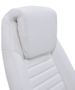 Καρέκλα γραφείου διευθυντή Sonar pakoworld pu σε λευκή απόχρωση – 033-000008