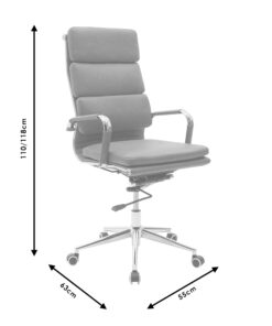 Καρέκλα γραφείου διευθυντή Tokyo pakoworld pu ταμπά antique – 033-000012