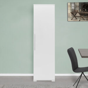 Ντουλάπι-στήλη Diamond1 pakoworld λευκό gloss 50x35x187εκ – 039-000153