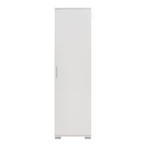 Ντουλάπι-στήλη Chad1 pakoworld λευκό gloss 45x32x169εκ – 039-000154