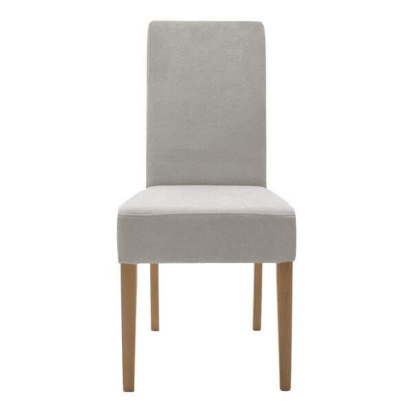 Καρέκλα Ditta pakoworld ύφασμα γκρι-πόδι sonoma 44x56x96εκ – 047-000061