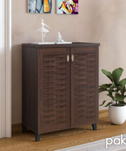 Παπουτσοθήκη-ντουλάπι MANTAM pakoworld 12 ζεύγων χρώμα καρυδί 78x40x92εκ – 049-000003