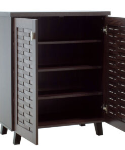 Παπουτσοθήκη-ντουλάπι MANTAM pakoworld 12 ζεύγων χρώμα καρυδί 78x40x92εκ – 049-000003