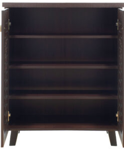 Παπουτσοθήκη-ντουλάπι MANTAM pakoworld 12 ζεύγων χρώμα καρυδί 78x40x92εκ – 049-000003