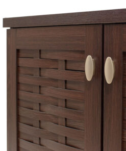 Παπουτσοθήκη-ντουλάπι MANTAM pakoworld 12 ζεύγων χρώμα καρυδί 78x40x92εκ – 049-000003