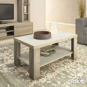 Τραπέζι σαλονιού RIANO pakoworld χρώμα sonoma 89,5×49,5×42,5εκ – 049-000024