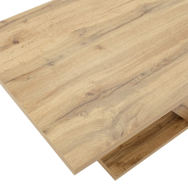 Τραπέζι σαλονιού Solange pakoworld χρώμα sonoma 110x55x47.5εκ – 049-000061