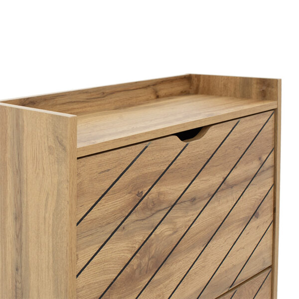 Παπουτσοθήκη Thelma pakoworld 12 ζεύγων sonoma 60×23.8×131.6εκ – 049-000068