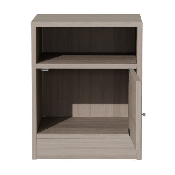 Κομοδίνο Foly pakoworld με ένα ντουλάπι γκρι oak 40x40x50εκ – 049-000070