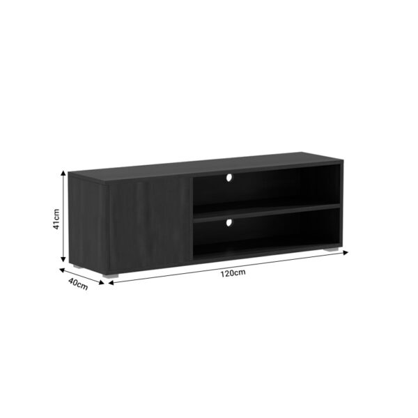 Έπιπλο τηλεόρασης Ellon pakoworld μελαμίνης zebrano 120x40x41εκ. – 049-000081
