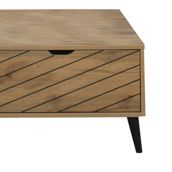 Τραπέζι σαλονιού Thelma pakoworld sonoma μελαμίνης 120x60x41.6εκ – 049-000098