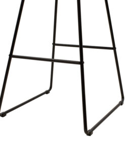 Σκαμπό μπαρ Seth pakoworld μέταλλο μαύρο-μαξιλάρι PVC μαύρο – 058-000022