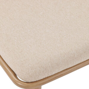 Καρέκλα Giulia pakoworld φυσικό pe rattan-μπεζ ύφασμα-φυσικό μέταλλο 49x52x80εκ – 058-000064