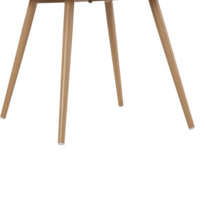 Καρέκλα Daniele pakoworld φυσικό pe rattan-μπεζ ύφασμα-φυσικό μέταλλο 46.5×57.5×77.5εκ – 058-000067