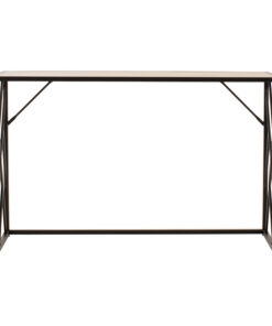 Κονσόλα Ivy pakoworld χρώμα καρυδί-μαύρο 120x35x75εκ – 066-000015