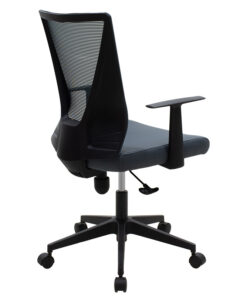 Καρέκλα γραφείου Ghost pakoworld με ύφασμα mesh χρώμα μαύρο – γκρι – 069-000008