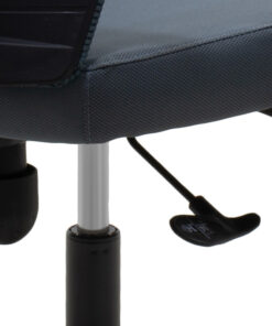 Καρέκλα γραφείου Ghost pakoworld με ύφασμα mesh χρώμα μαύρο – γκρι – 069-000008