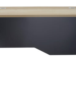 Γραφείο εργασίας επαγγελματικό Lotus pakoworld φυσικό-ανθρακί 120x80x75εκ – 069-000013