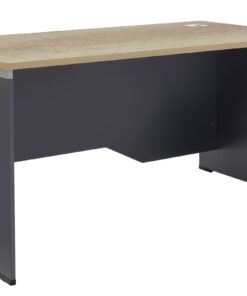 Γραφείο εργασίας επαγγελματικό Lotus pakoworld φυσικό-ανθρακί 150x80x75εκ – 069-000014