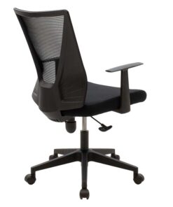 Καρέκλα γραφείου διευθυντή Ghost pakoworld με ύφασμα mesh χρώμα μαύρο – 069-000026