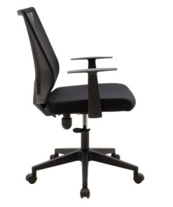 Καρέκλα γραφείου διευθυντή Ghost pakoworld με ύφασμα mesh χρώμα μαύρο – 069-000026