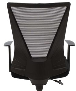 Καρέκλα γραφείου διευθυντή Ghost pakoworld με ύφασμα mesh χρώμα μαύρο – 069-000026