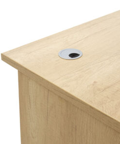 Γραφείο εργασίας επαγγελματικό Amazon pakoworld χρώμα sonoma 120x75x75εκ – 069-000031