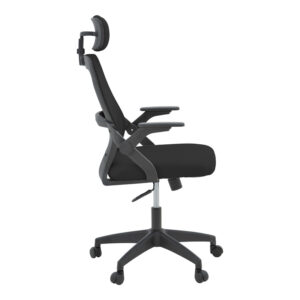 Καρέκλα γραφείου Peja pakoworld mesh ύφασμα μαύρο 58x60x107-117εκ – 069-000088