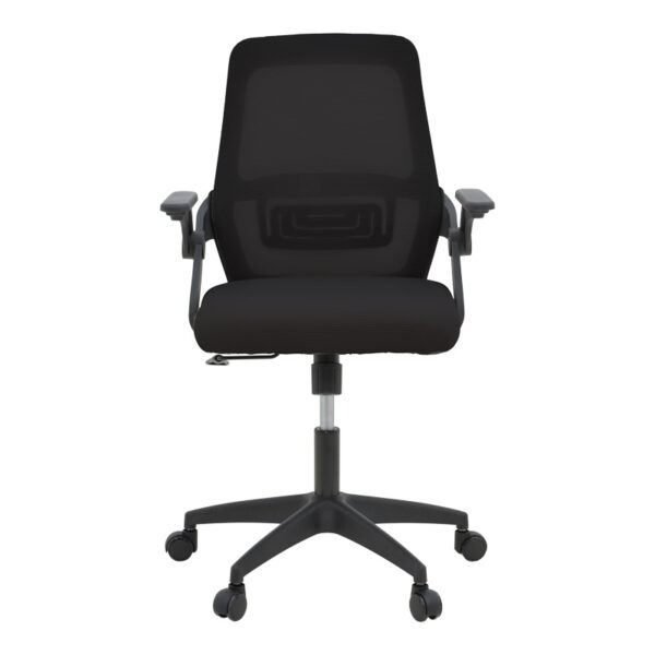 Καρέκλα γραφείου Reji pakoworld mesh ύφασμα μαύρο 58x60x89-99εκ – 069-000092