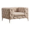 Armchair PWF-0579 pakoworld fabric ecru 108x90x70cm 071-001288