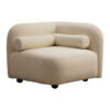 Armchair Tranquil pakoworld fabric boucle cream 90x90x74cm 071-001303