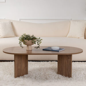 Τραπέζι σαλονιού Tabletod pakoworld σε καρυδί απόχρωση 119x60x40εκ – 071-001604