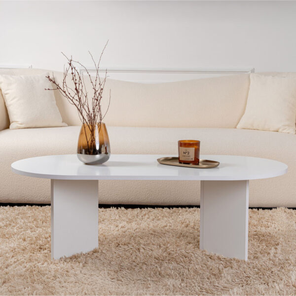 Τραπέζι σαλονιού Tabletod pakoworld σε λευκή απόχρωση 119x60x40εκ – 071-001606