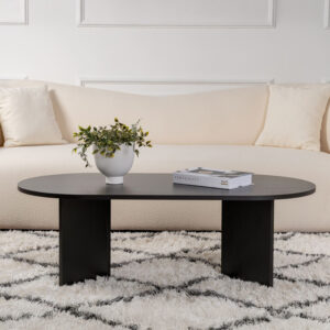 Τραπέζι σαλονιού Tabletod pakoworld σε μαύρη απόχρωση 119x60x40εκ – 071-001607